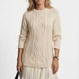 Daina | Vestido de malha com detalhes trançados