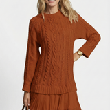 Daina | Vestido de malha com detalhes trançados