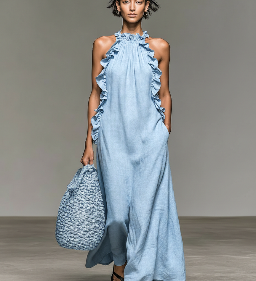 Lua | Vestido Longo com Bolsos