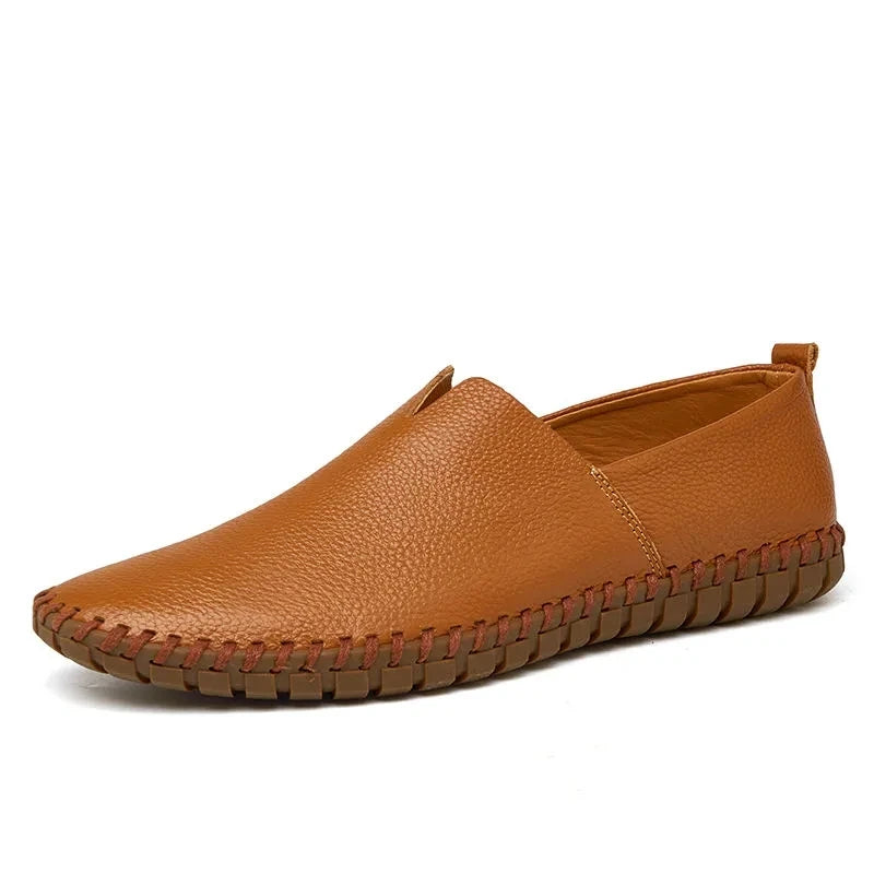 Mocassins em pele respirável