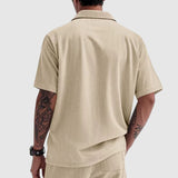Camisa de bombazina elegante para homem