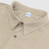 Camisa de bombazina elegante para homem