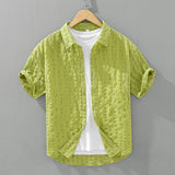 Camisa casual com textura
