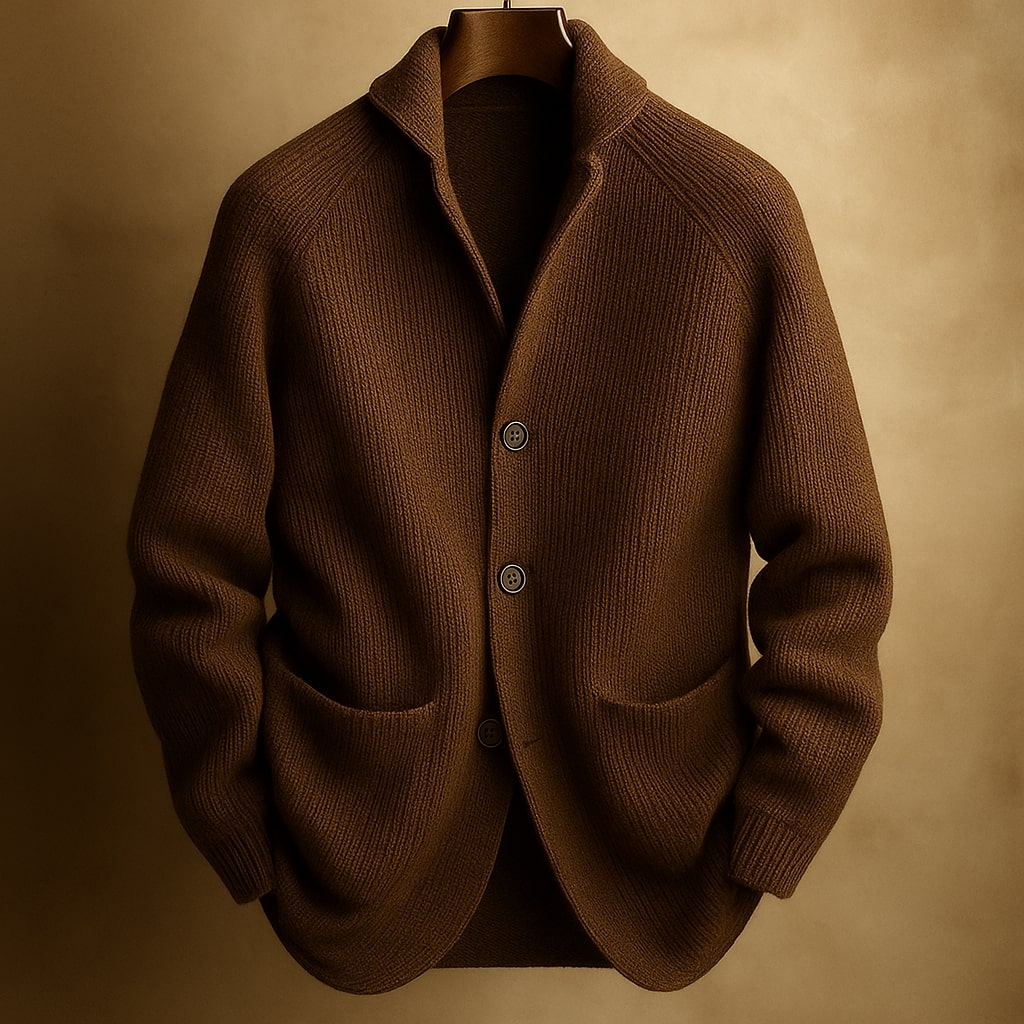 Moda Lusitana - Casaco de Malha Elegante