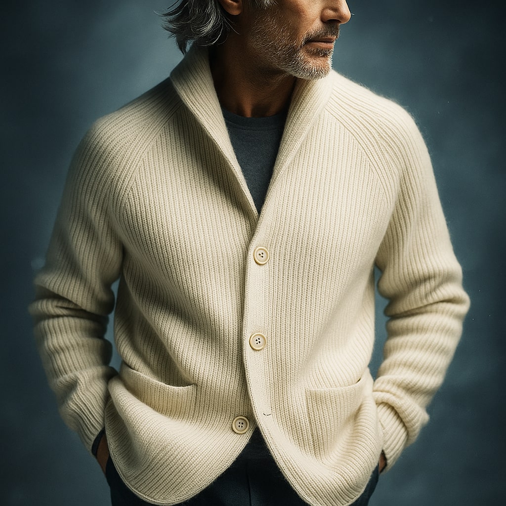 Moda Lusitana - Casaco de Malha Elegante