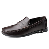 Mocassins elegantes em pele de primeira qualidade