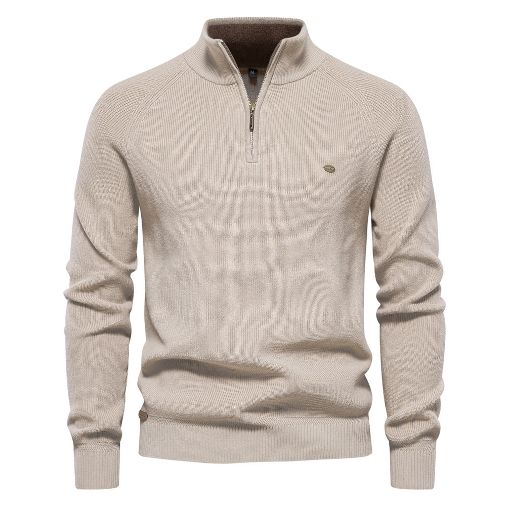 Camisola com fecho de correr de luxo