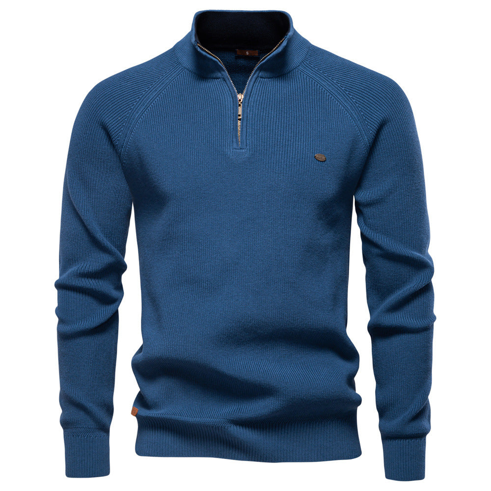 Camisola com fecho de correr de luxo