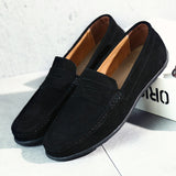 Mocassins de camurça retro para homem