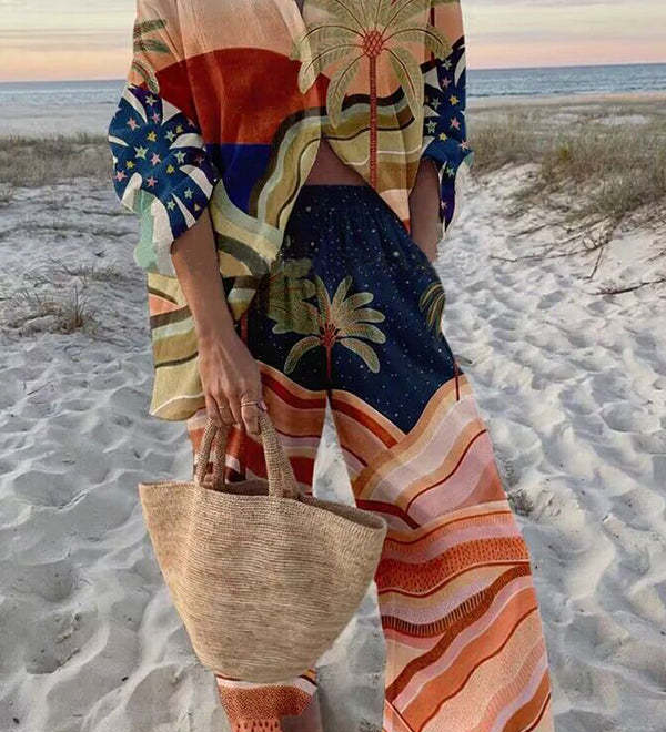 Claudine™ | Conjunto feminino leve e sofisticado para dias de verão