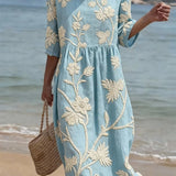 Moda Lusitana - Vestido de Verão Bordado