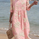 Moda Lusitana - Vestido de Verão Bordado