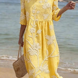 Moda Lusitana - Vestido de Verão Bordado