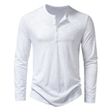 Camisa pólo de algodão de mangas compridas
