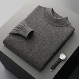 Camisola de caxemira com gola alta