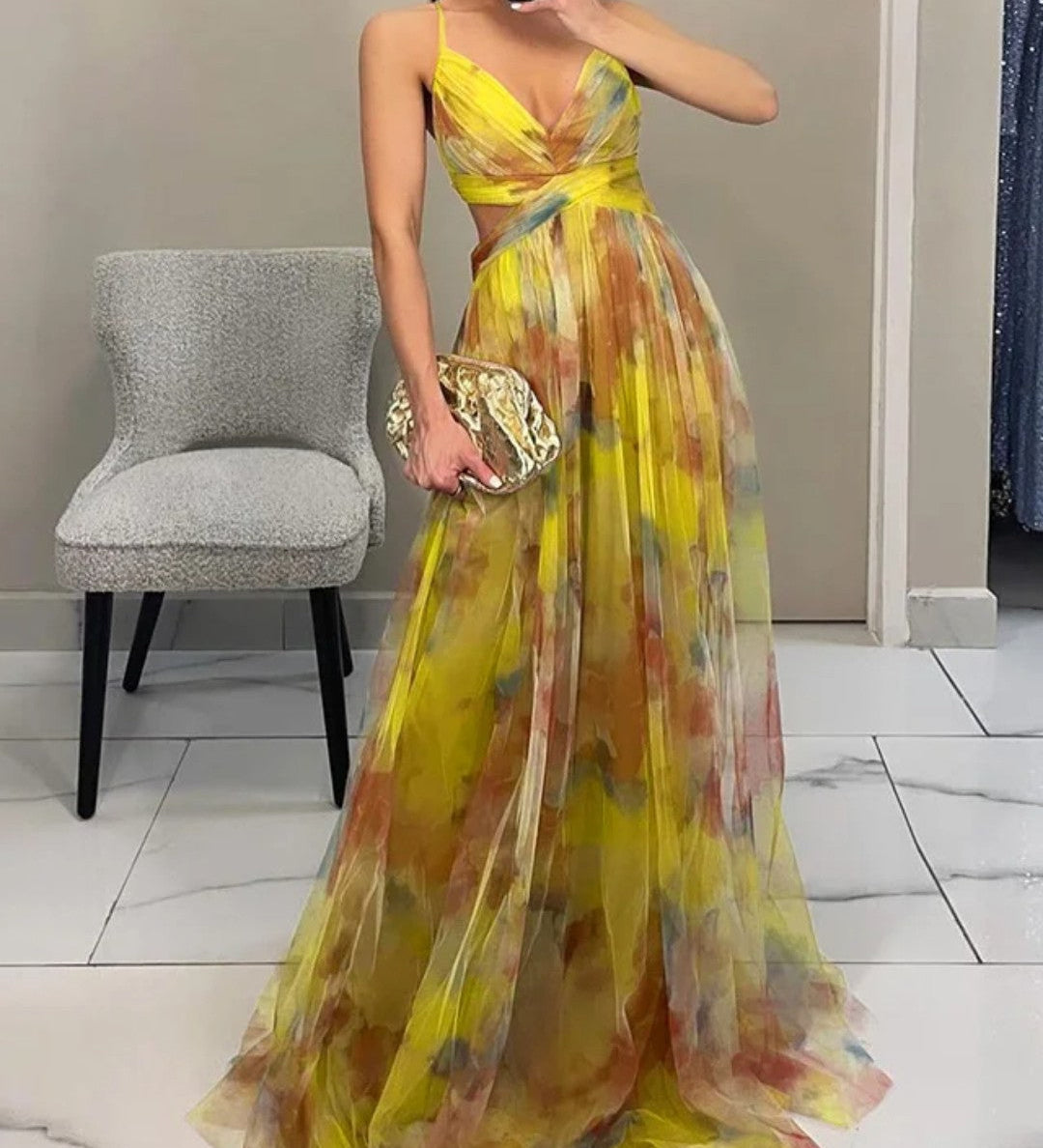 Moda Lusitana - Vestido Longo Floral Estilo Romântico