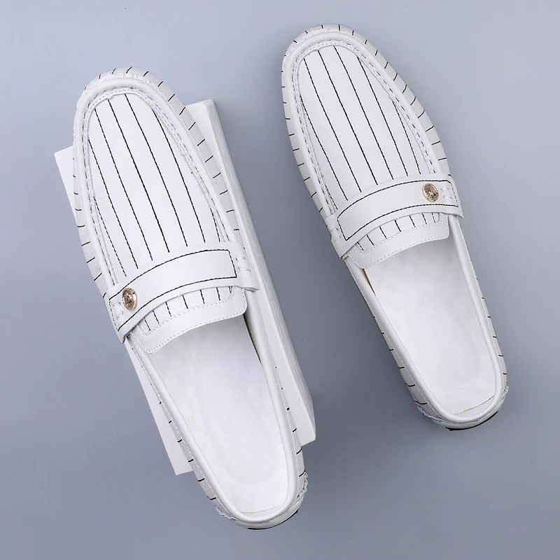 Mocassins de couro chiques