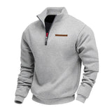 Camisola casual com fecho de correr