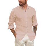 Camisa havaiana em linho de algodão