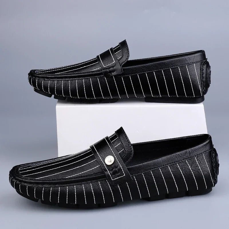 Mocassins de couro chiques