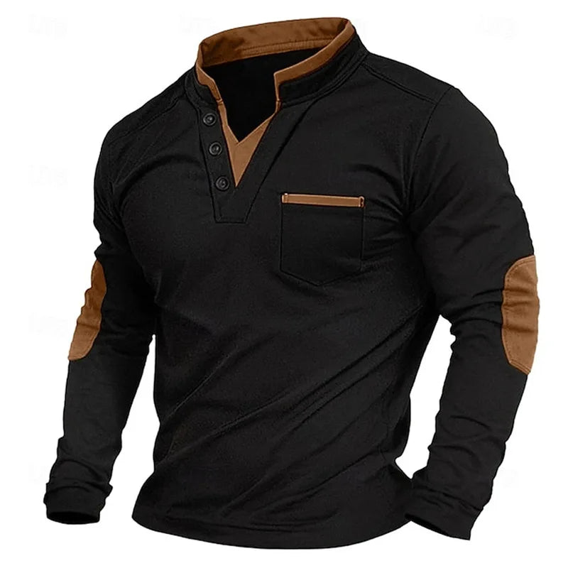 Camisola com decote em V para homem