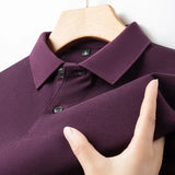 Camisa pólo casual de algodão