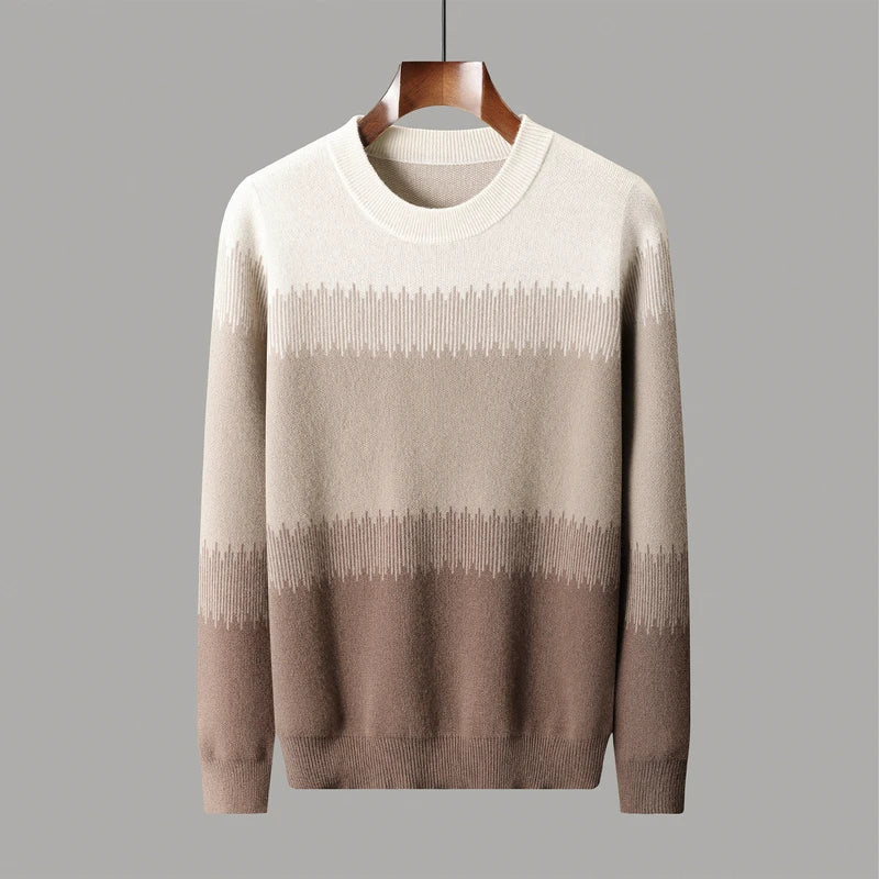 Camisola masculina em lã merino