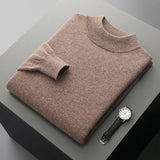 Camisola de caxemira com gola alta