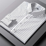 Givalli - Camisa casual às riscas para homem