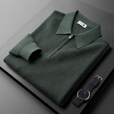 Camisola com fecho de correr elegante para homem