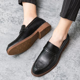 Mocassins de couro