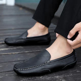 Mocassins de couro vintage