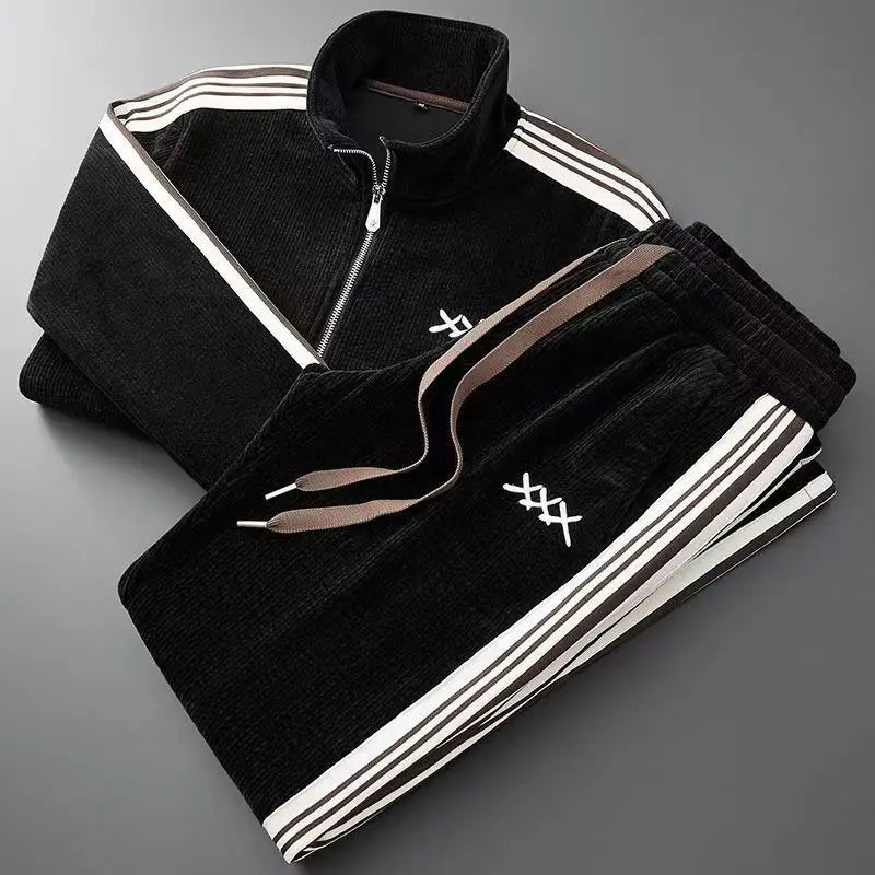 Conjunto de algodão elegante para homem