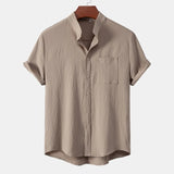 Camisa de verão elegante e respirável