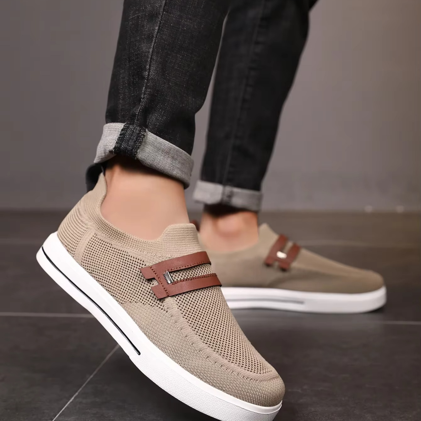 Sapatos de malha de ar