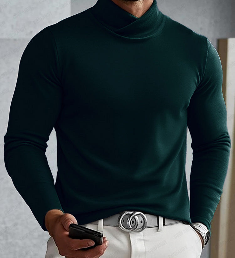 Moda Lusitana - Suéter de Gola Alta Masculino