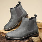 Botas de couro elegantes para homem