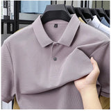 Camisa pólo casual de algodão