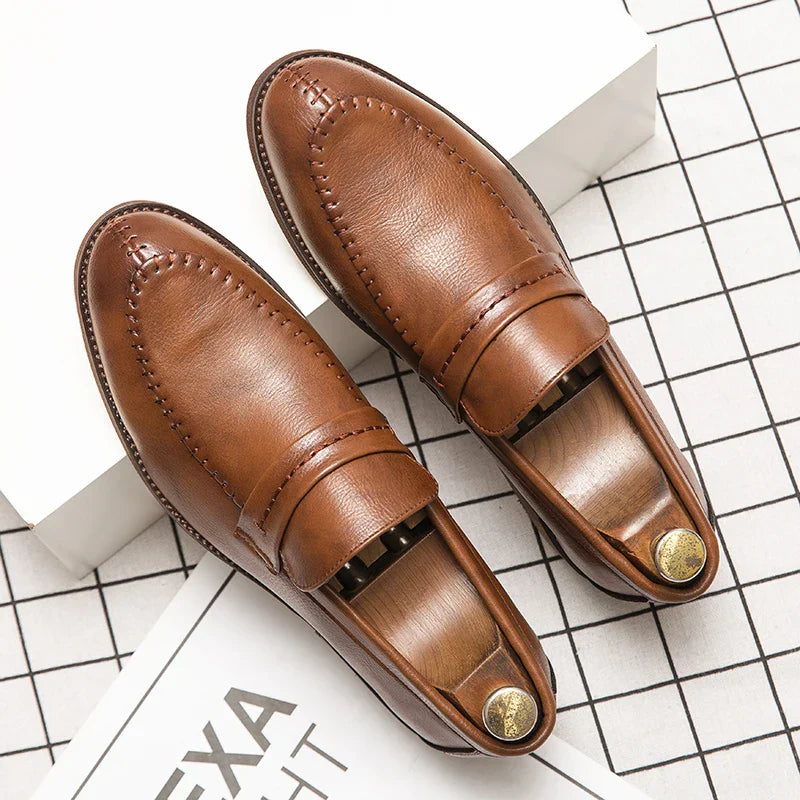 Mocassins de couro