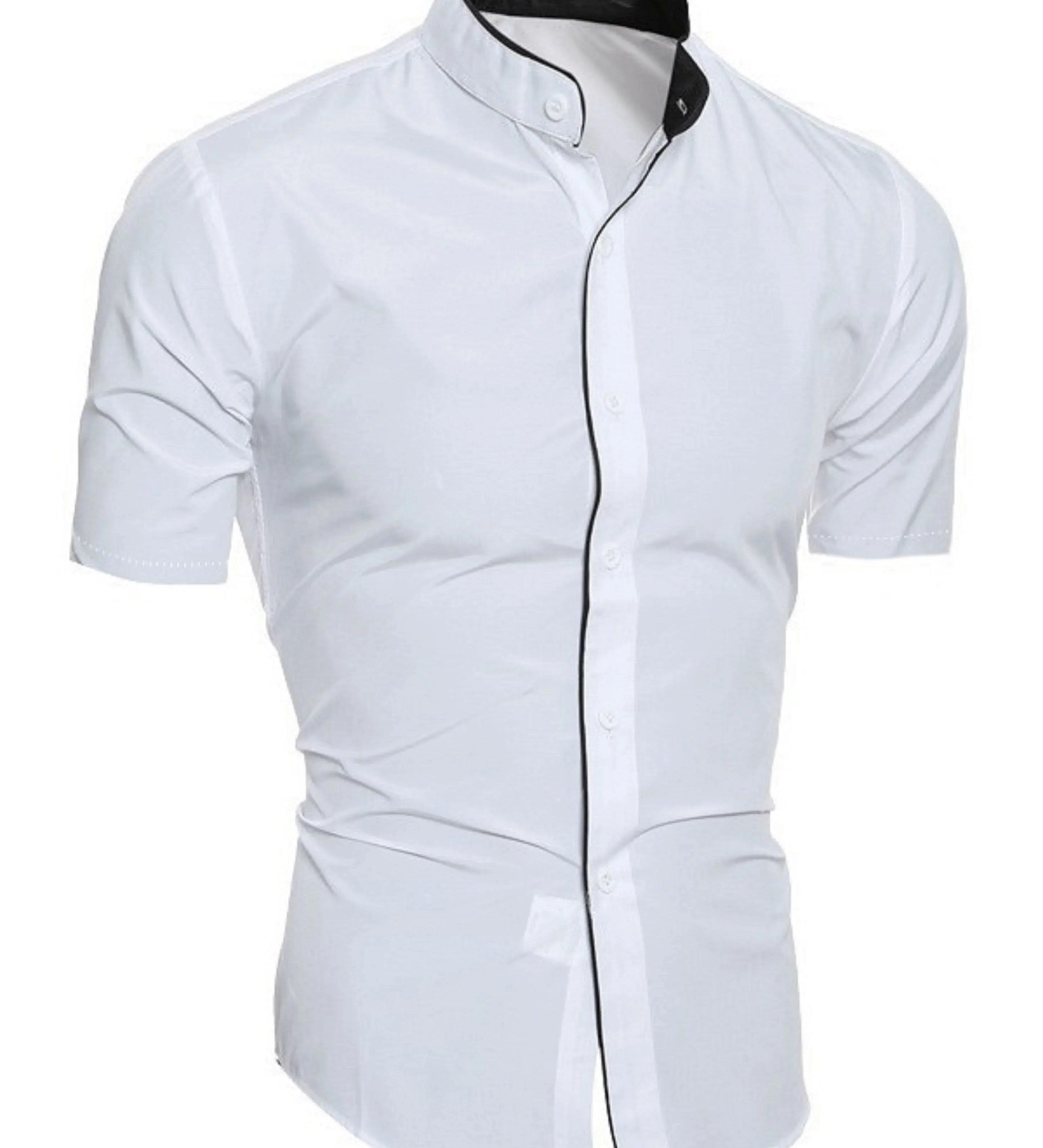 Camisa de manga curta em algodão