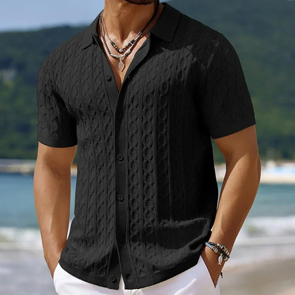 Camisa pólo com botões