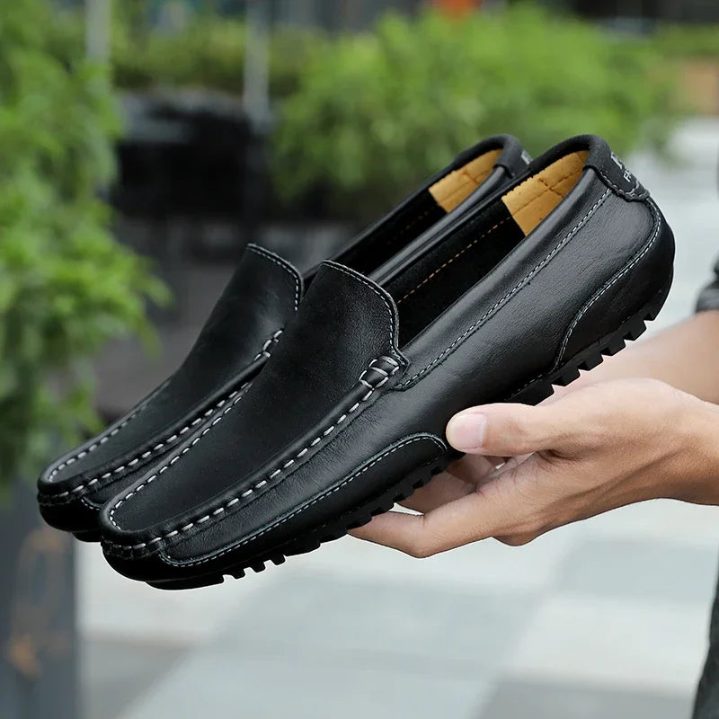 Mocassins de couro vintage