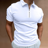 Camisa pólo com fecho