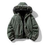 Casaco cargo elegante com forro polar