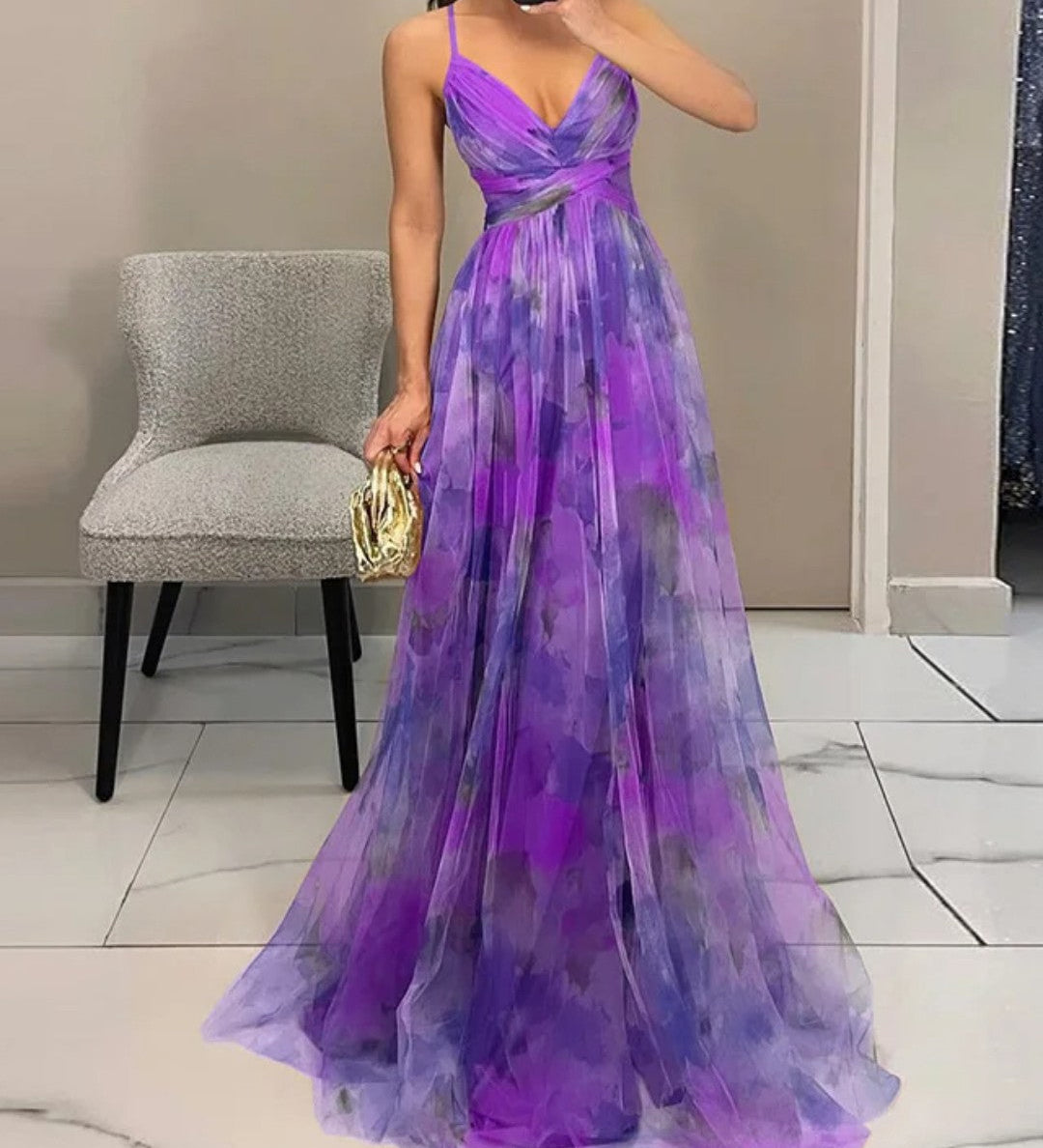 Moda Lusitana - Vestido Longo Floral Estilo Romântico