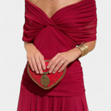 Vestido elegante com decote em V
