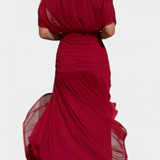 Magda™ | Vestido largo de flores com decote em V