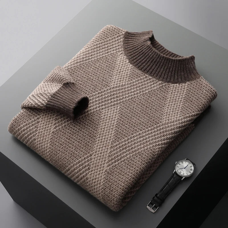 Camisola de caxemira com gola alta Cuzco