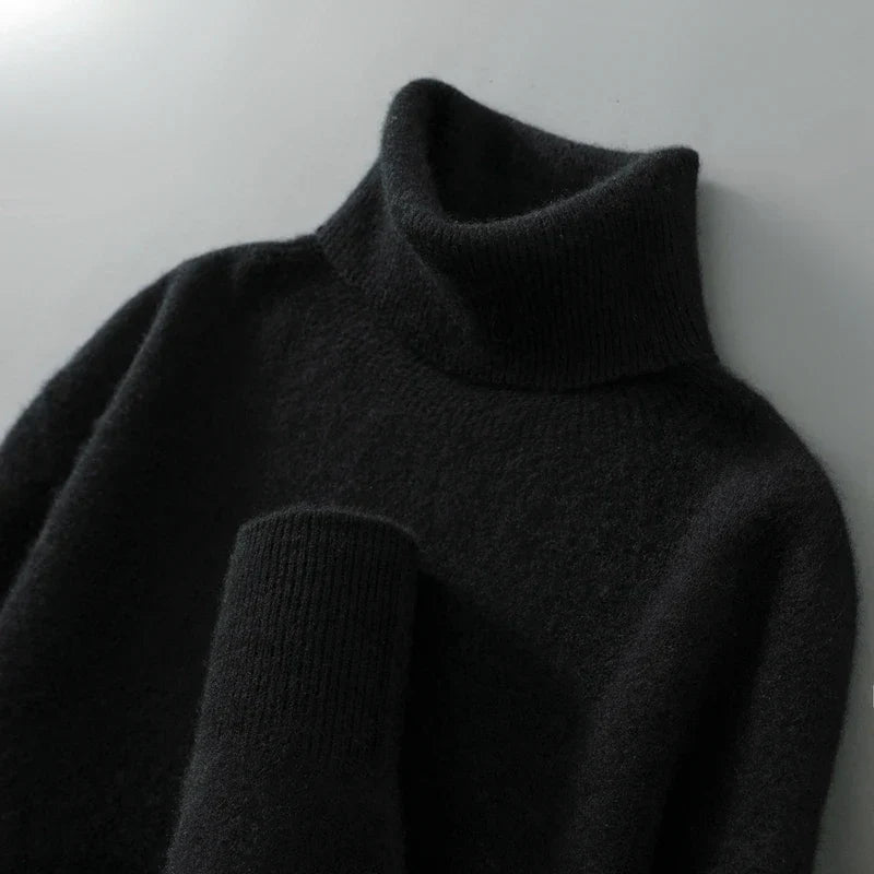 Gola alta de lã elegante