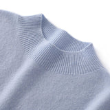 Camisola de caxemira com gola média
